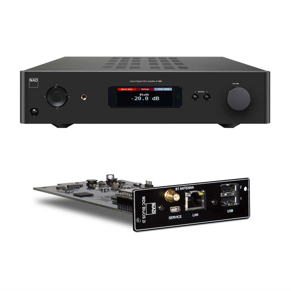 NAD C368 BS Hybrid Digital DAC Amplifier with BluOs
