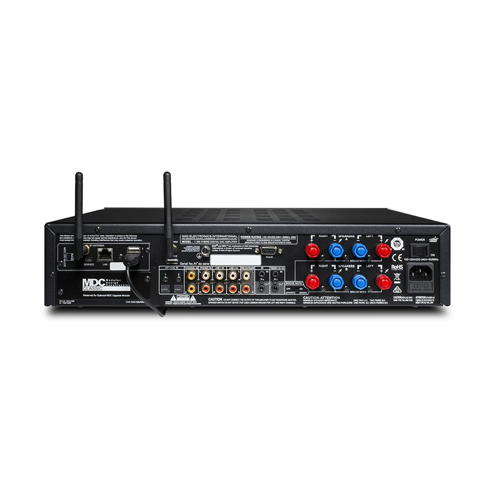 NAD C368 BS Hybrid Digital DAC Amplifier with BluOs