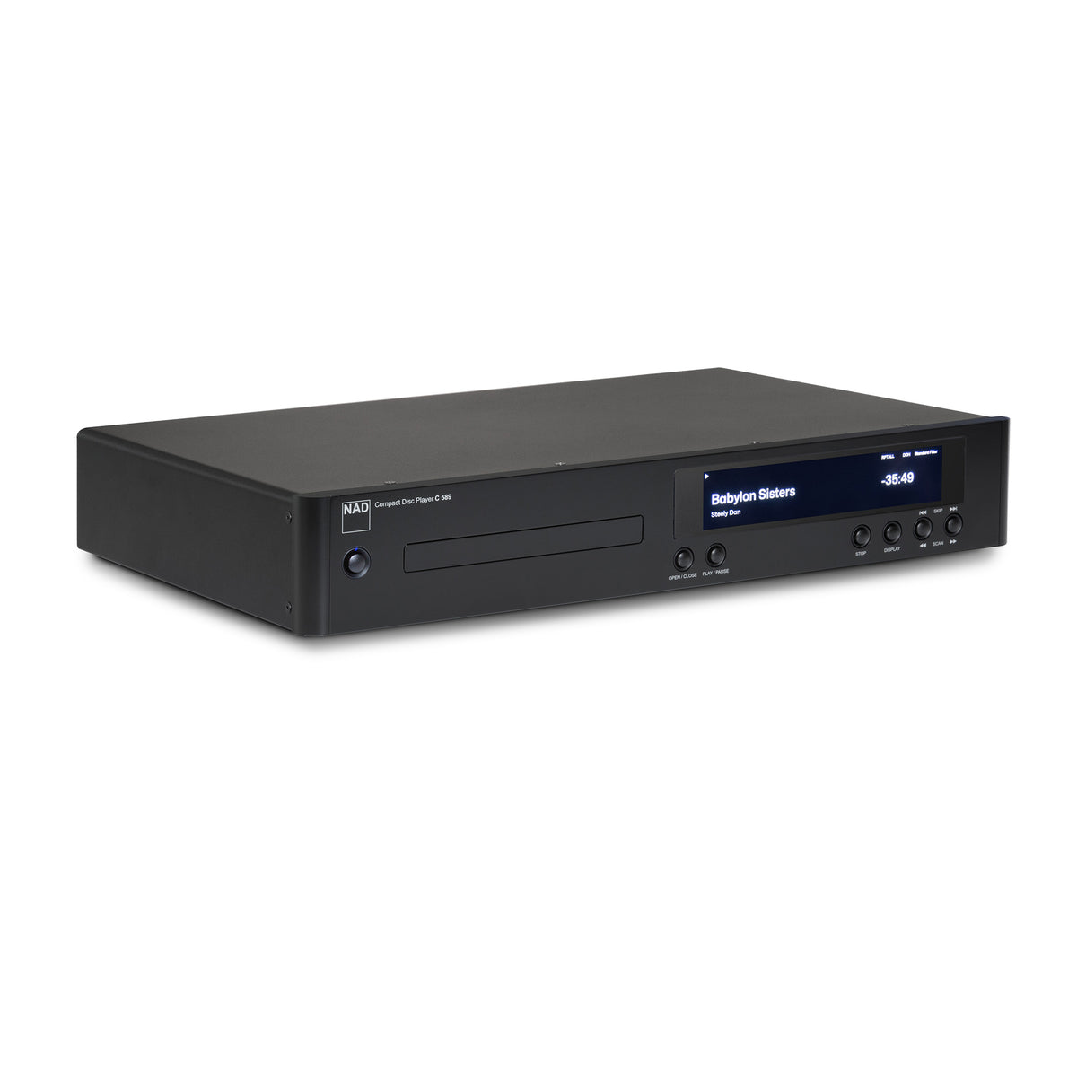 NAD C 589 CD Player three-quarter view