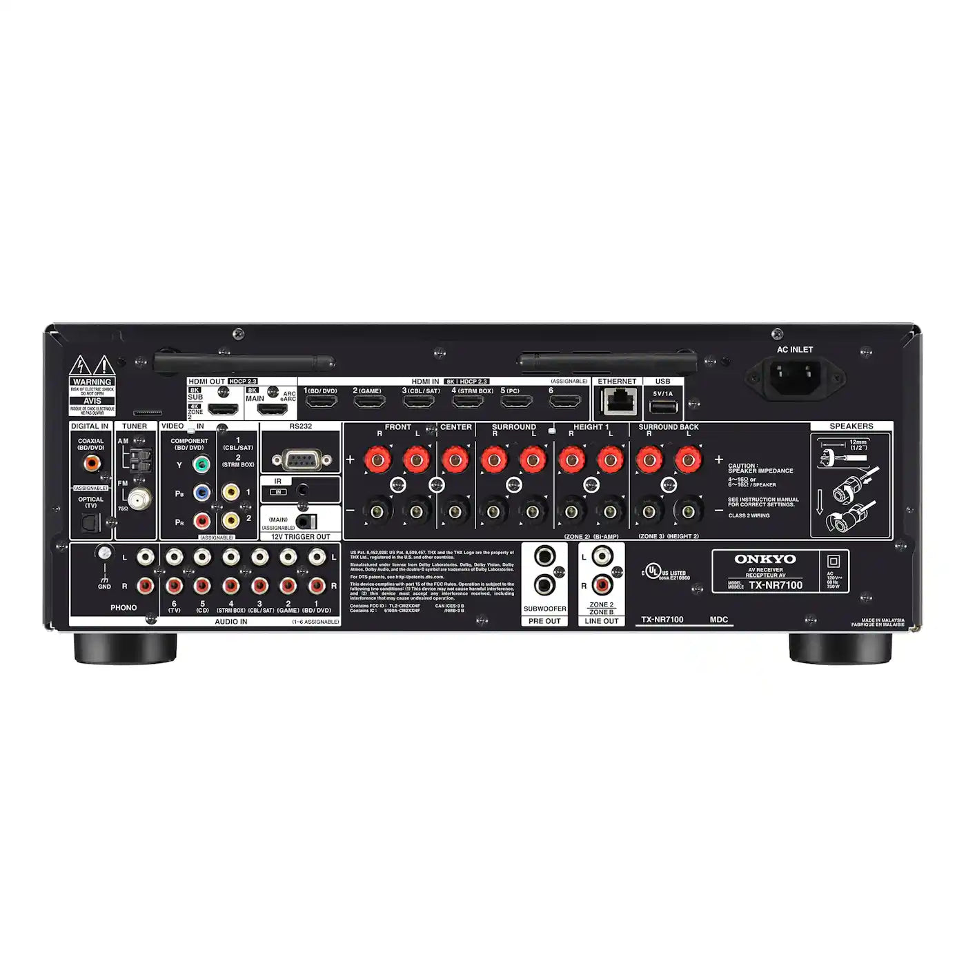 Onkyo TX-NR7100 9.2-Channel 8K AV Receiver