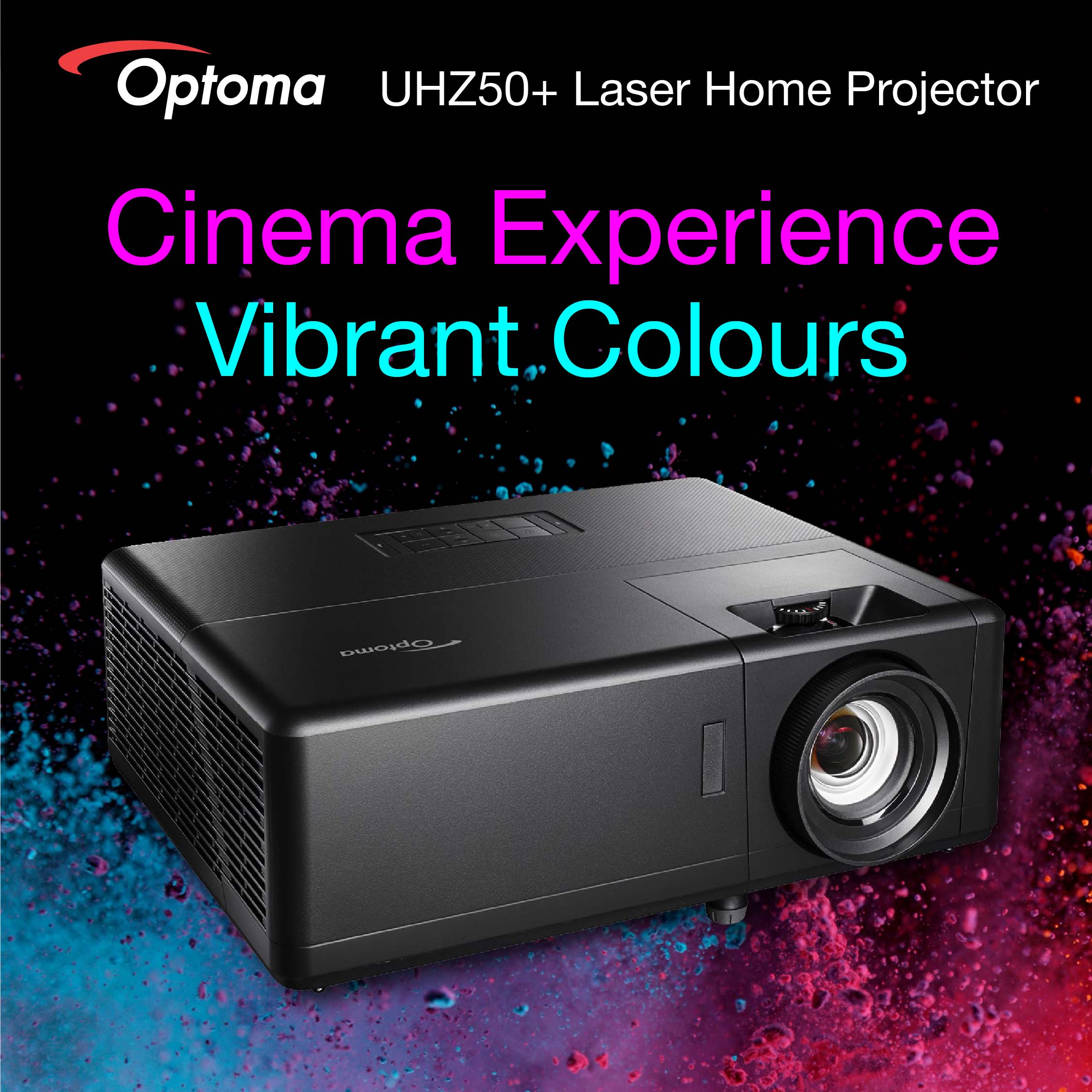 Optoma UHZ50+ 4K UHD HOME THEATRE LASER PROJECTOR