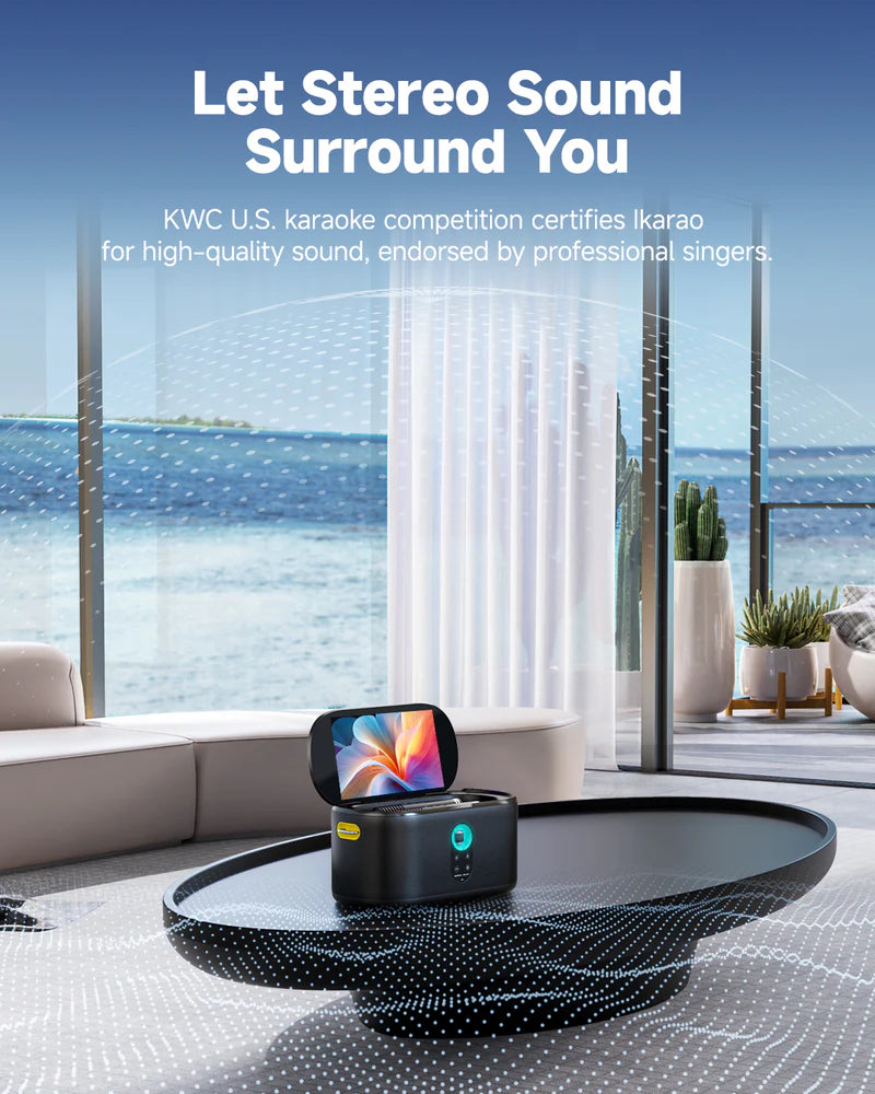 Ikarao SHELL S1 Portable 300W Karaoke Machine 10” Lyrics Display