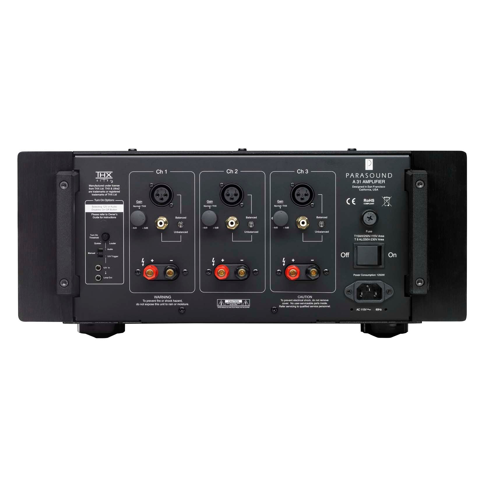 Parasound HALO A31 3CH Home Theatre Power Amplifier