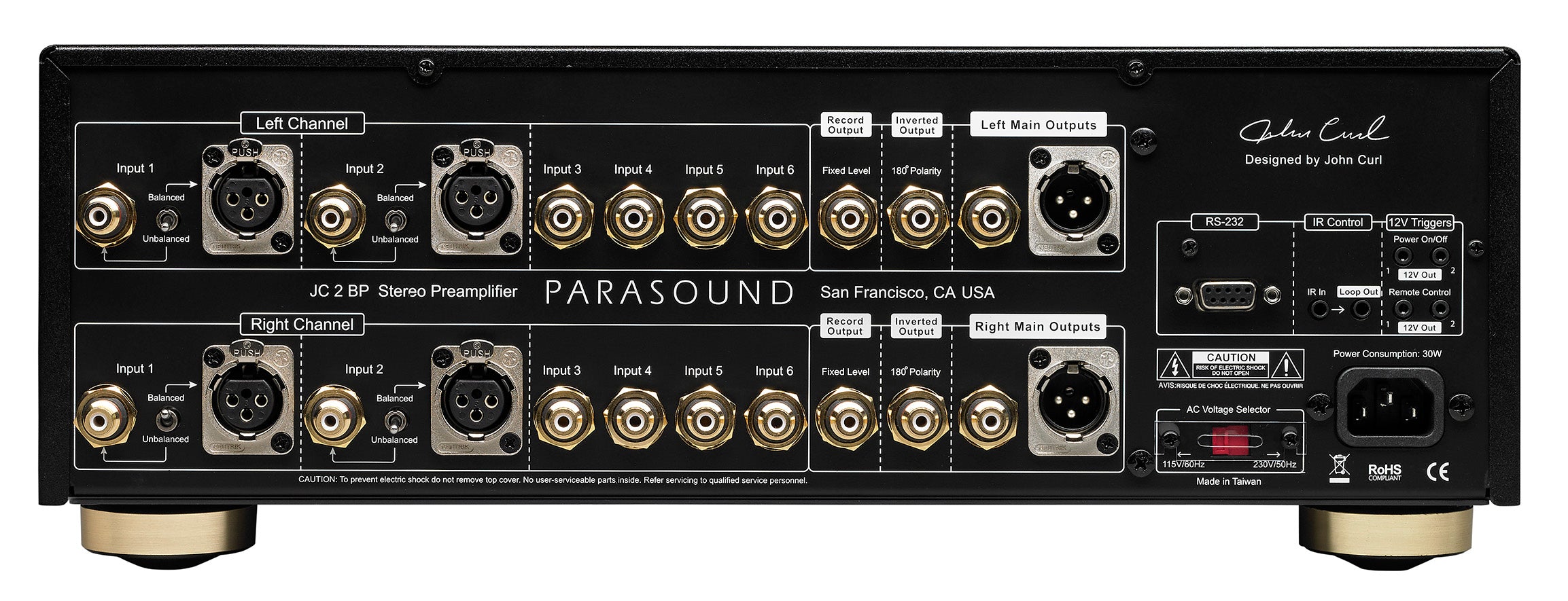 Parasound HALO JC2BP with Home Cinema ByPass - Black