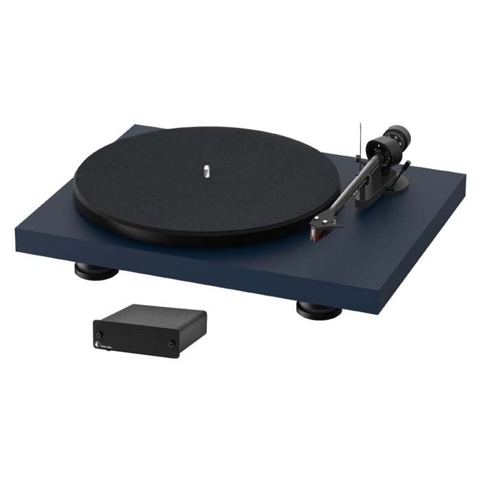 Pro-Ject Debut Carbon EVO + Phono Box - Satin Steel Blue