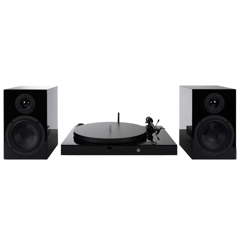 Pro-Ject Juke Box E & Speaker Box 5 Speaker Set - Piano black