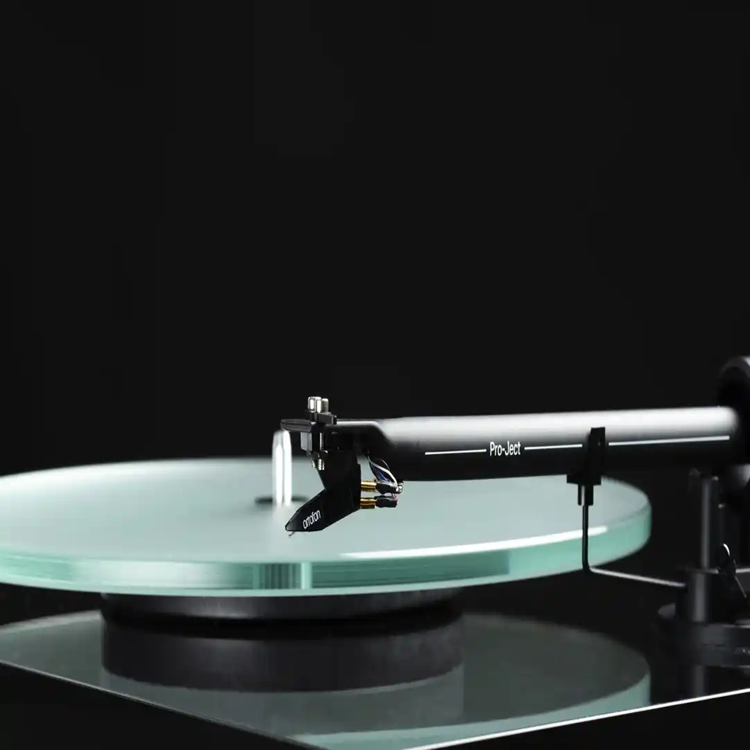Pro-Ject T1 EVO Phono Turntable with Ortofon OM 10 Cartridge | Gloss Black | Satin White | Walnut