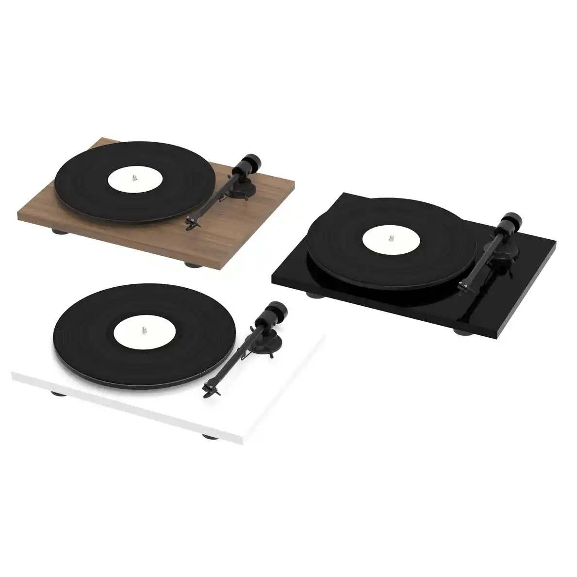 Pro-Ject T1 EVO BT Turntable with OM 10 Cartridge - Piano Black | Walnut | White