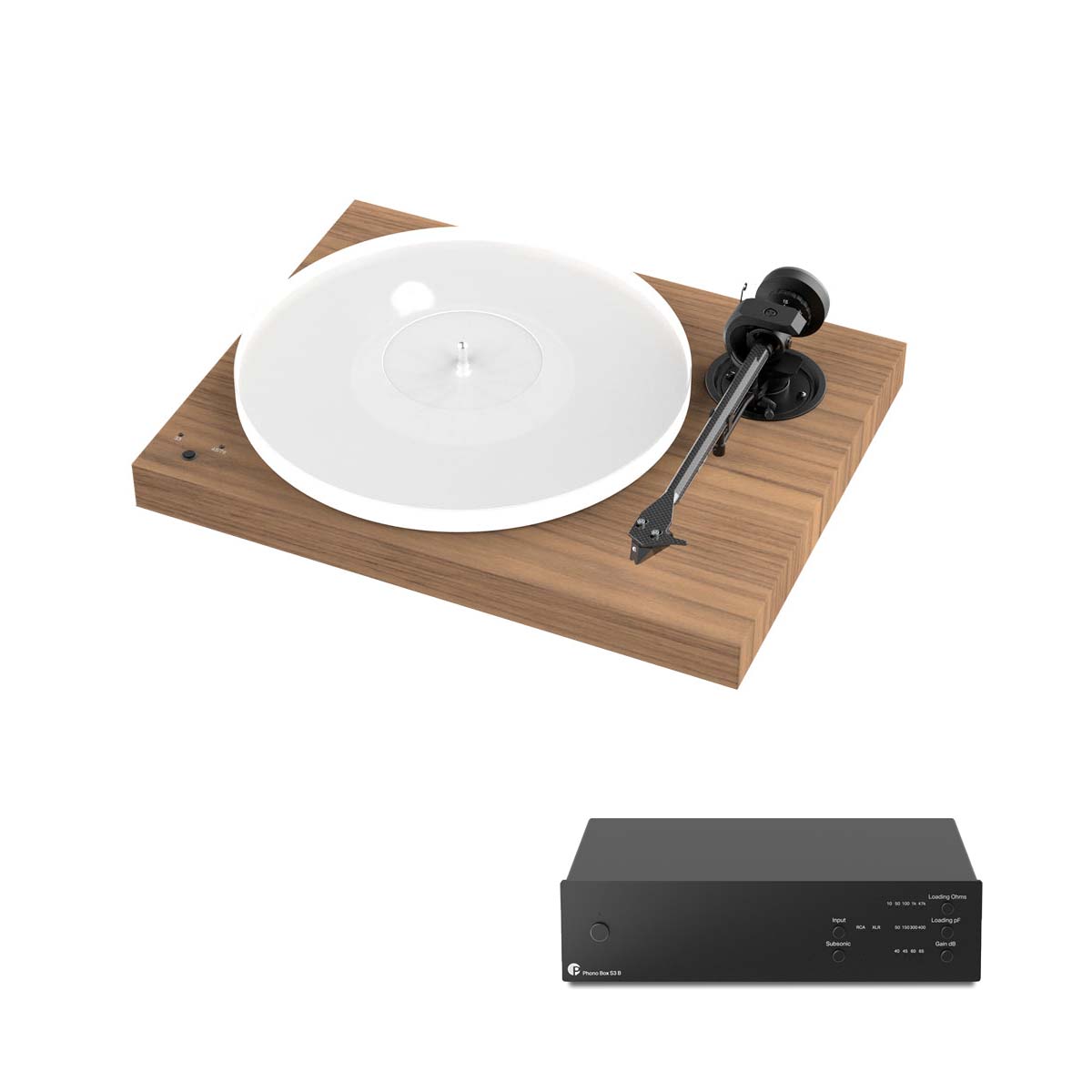 Pro-Ject X1 Turntable Walnut + 2M Red Cartridge + Phono Box S3B