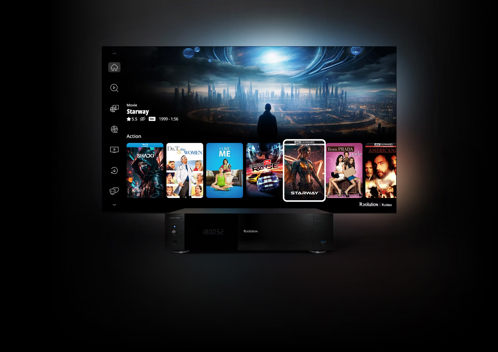 R_Volution PlayerPro 8K TV