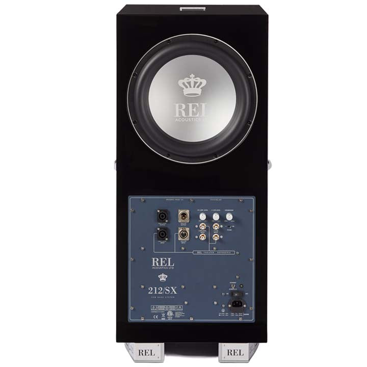 REL 212/SX 2x8" 1000W Active Subwoofer - High Gloss Piano Black