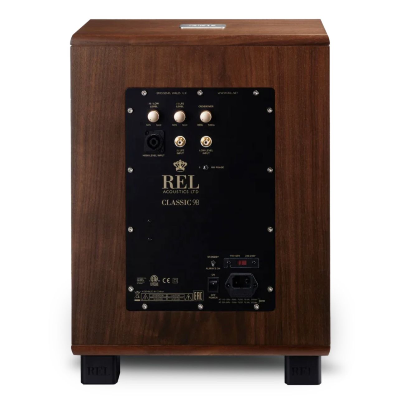 REL Classic 99 Down-Firing 12" active driver - Walnut