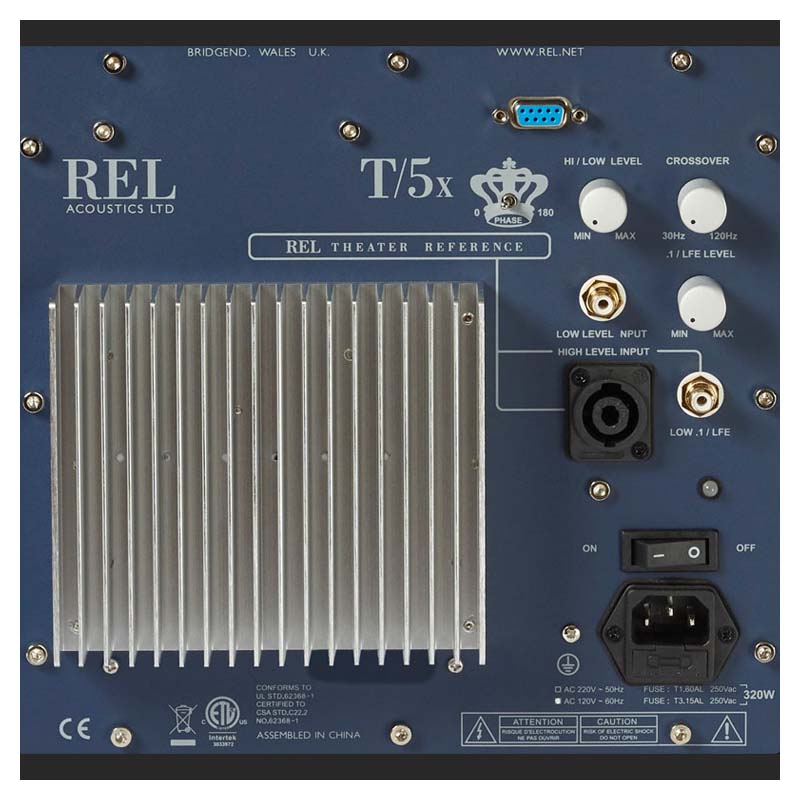 REL T/5X 8" 125W Class A/B Active Subwoofer - Gloss Black