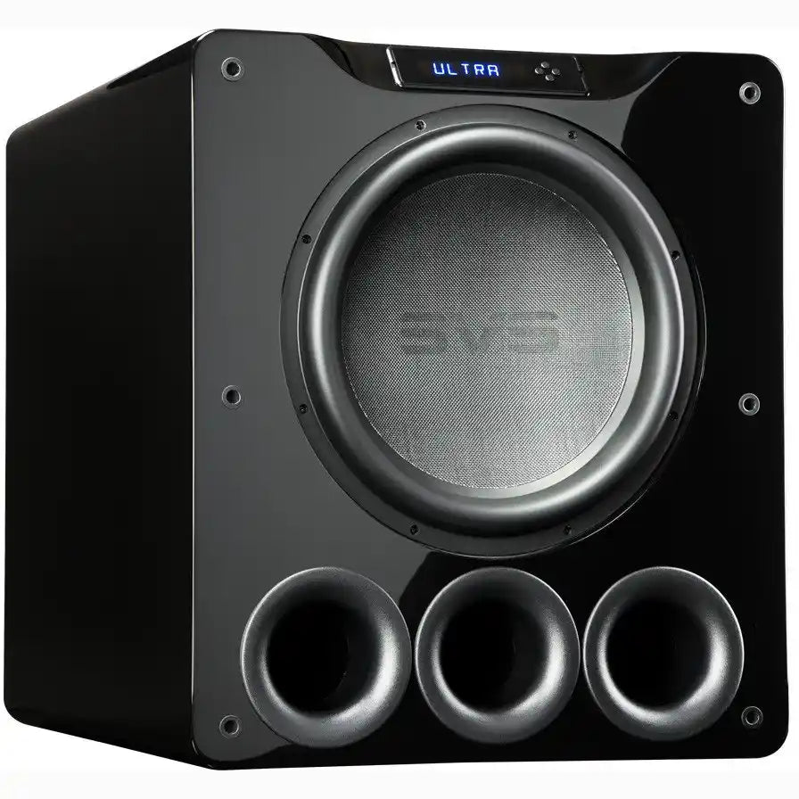 SVS PB-16-Ultra 16" Ported Subwoofer - Gloss Black | Black Oak