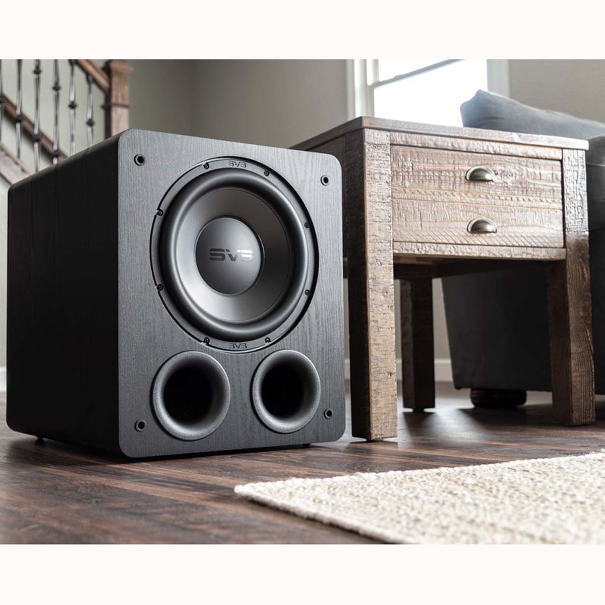 SVS PB-3000 13" Ported Box Home Subwoofer - Black Ash