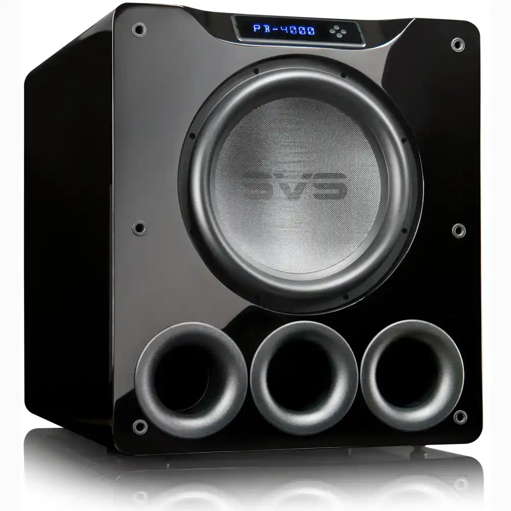 SVS PB-4000 13.5" Ported Box Home Subwoofer - Black Ash | Gloss Black