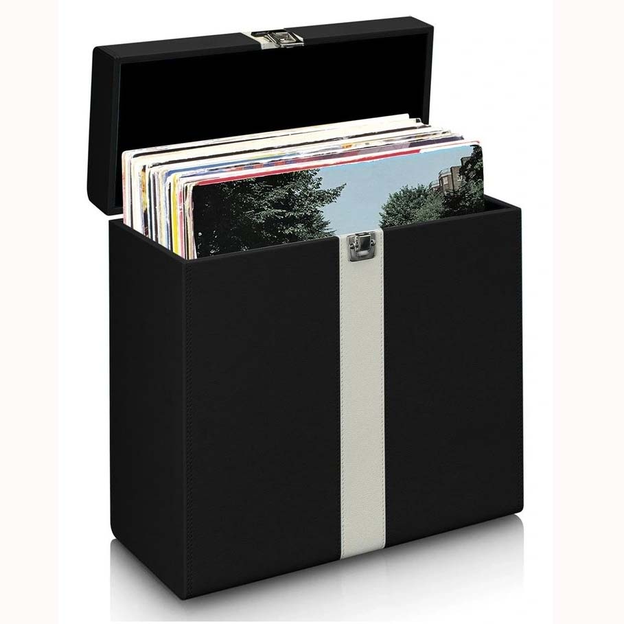 Silcron Vintage Record Case Black/White