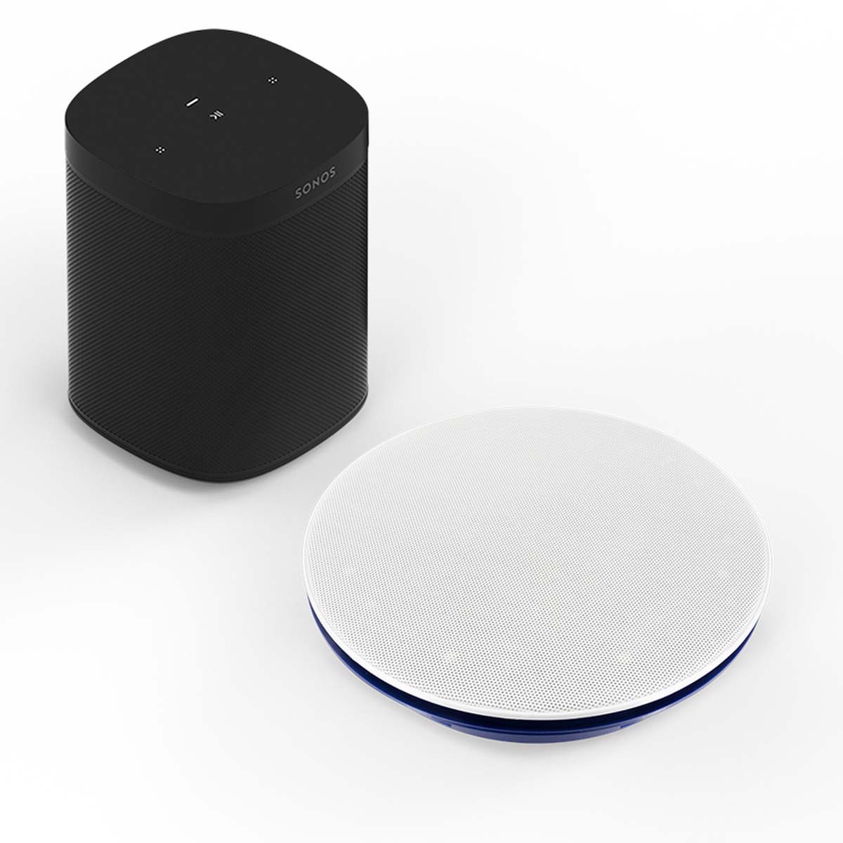 Sonos One SL speaker with Indigo Inceiling Mount - Black