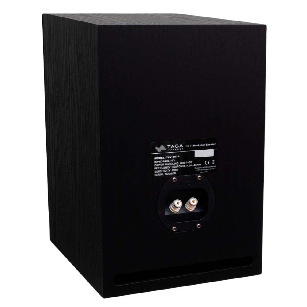 Taga Harmony TAV-807B Bookshelf Speakers - Black