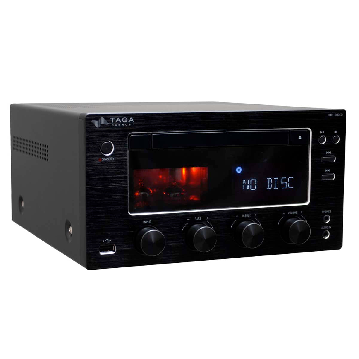TAGA Harmony HTR-1000CD v.3 Hybrid Stereo DAB+ FM CD Receiver - Black