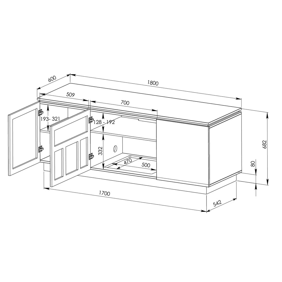 RVM Hollywood Tall TV Unit