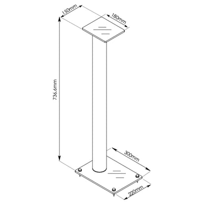 RVM Opal Speaker Stand 29"