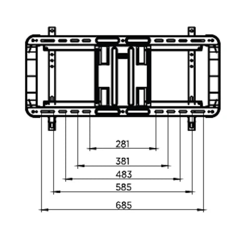RVM Dual Arm TV Mount