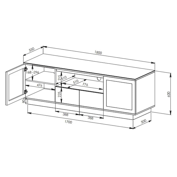 RVM Titan Tall TV Unit