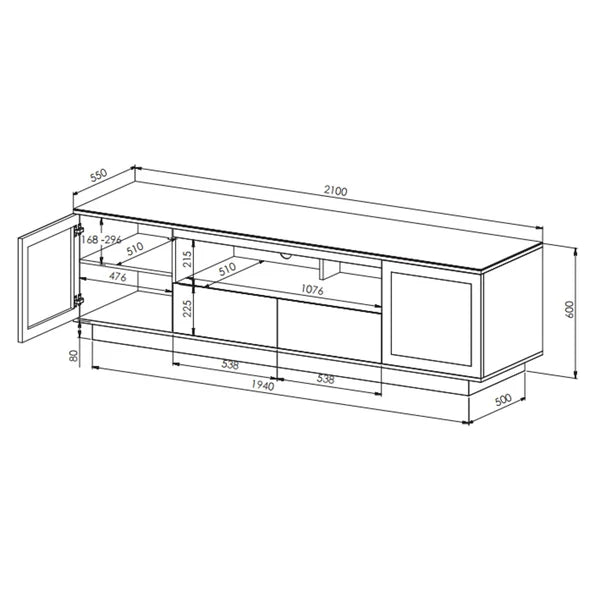 RVM Titan Tall TV Unit