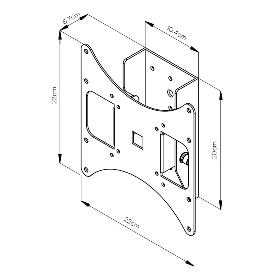 RVM TT22-B Tilt TV Mount