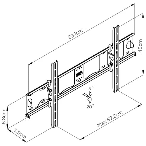 RVM TT84-B Tilt TV Mount