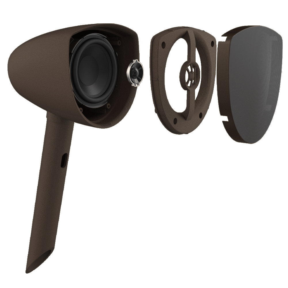 Origin Acoustics AS41SYS mkII landscape speaker and subwoofer system detail