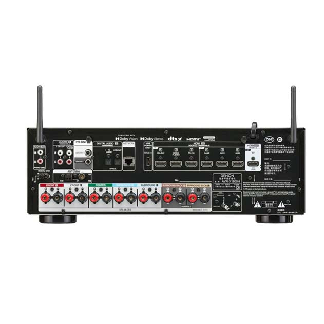 Denon AVR-X1800H 80W 7.2 8K AV Receiver