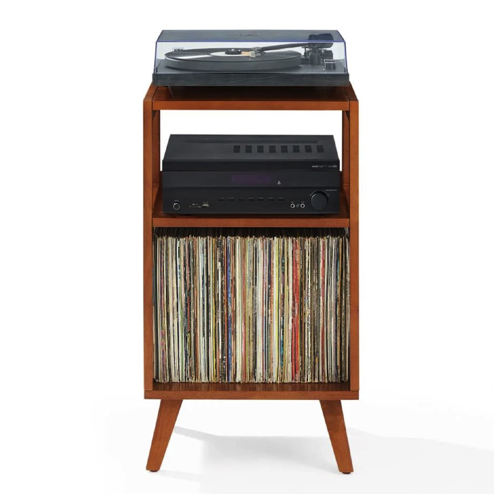 Crosley Asheville Small Record Player Stand - Walnut