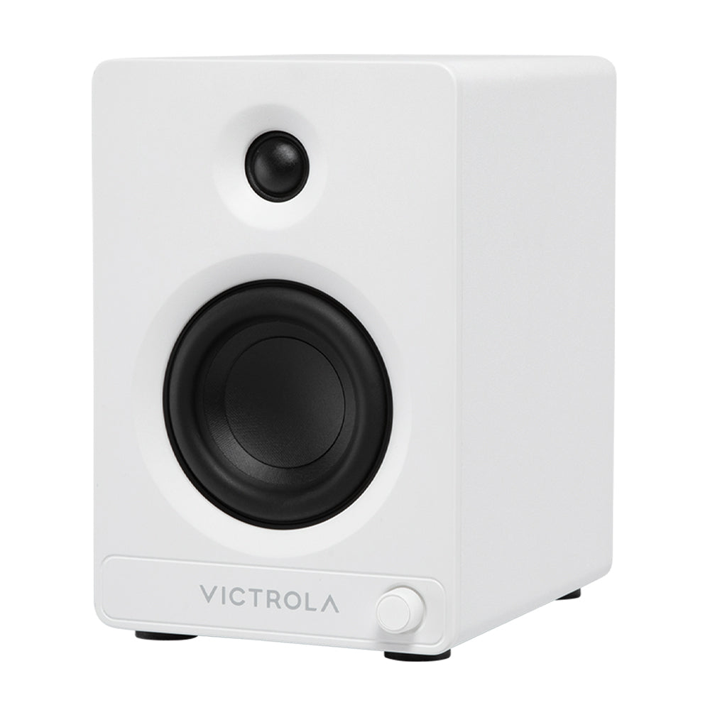 Victrola Tempo Bookshelf Speakers - White