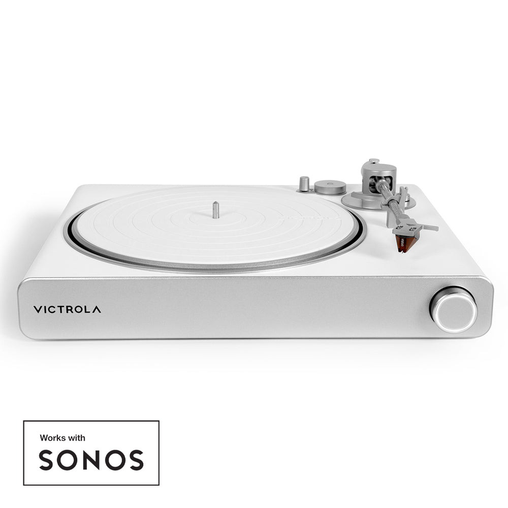 Victrola Stream Pearl Wi-Fi & Bluetooth Turntable - White/Silver