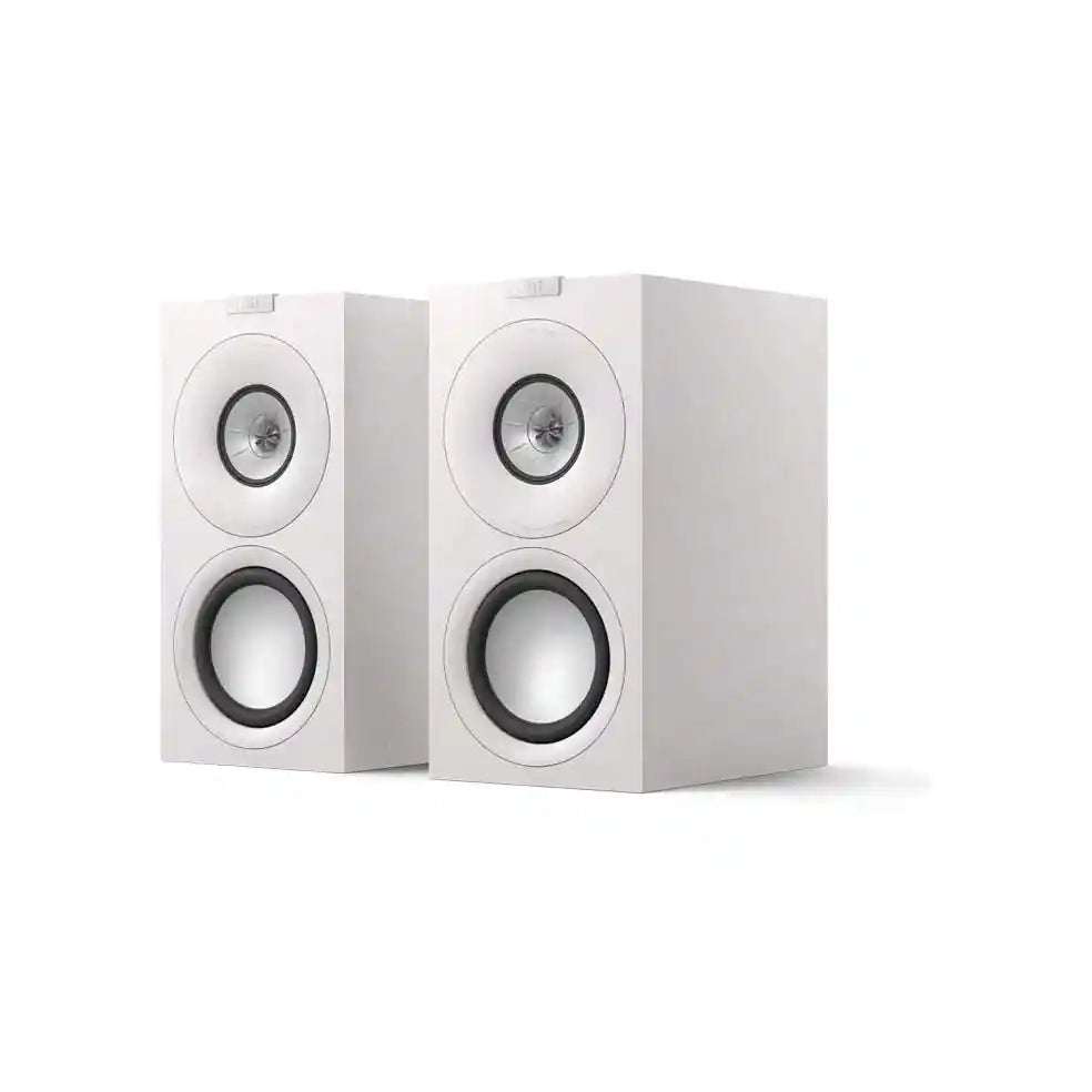 KEF Q Concerto Meta 3-Way Bookshelf Speakers w/ SQ1 Speaker Stands - Satin Black | Satin White | Walnut