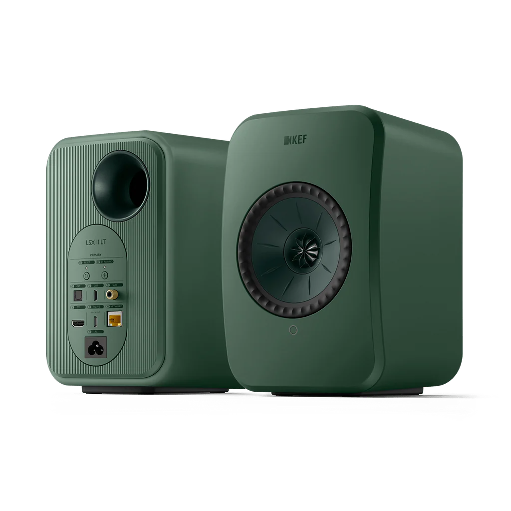 KEF LSX 2 LT Active Wireless Bookshelf Speakers - Graphite Grey | Stone White | Sage Green