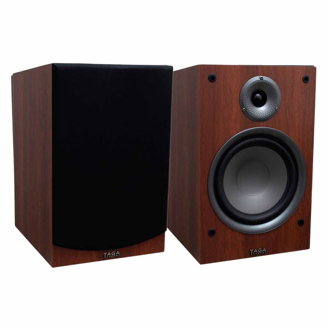 Taga Harmony TAV-807B Bookshelf Speakers - Walnut
