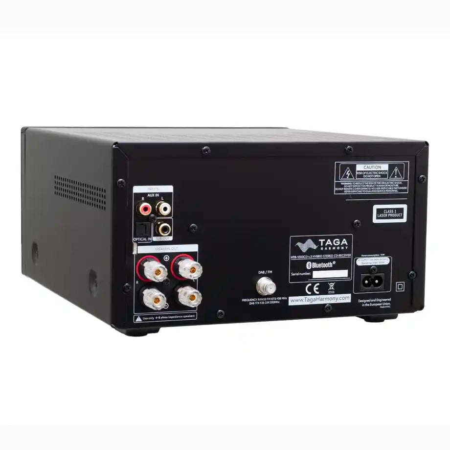 TAGA Harmony HTR-1000CD v.2 Hybrid Stereo DAB+ FM CD Receiver - Black