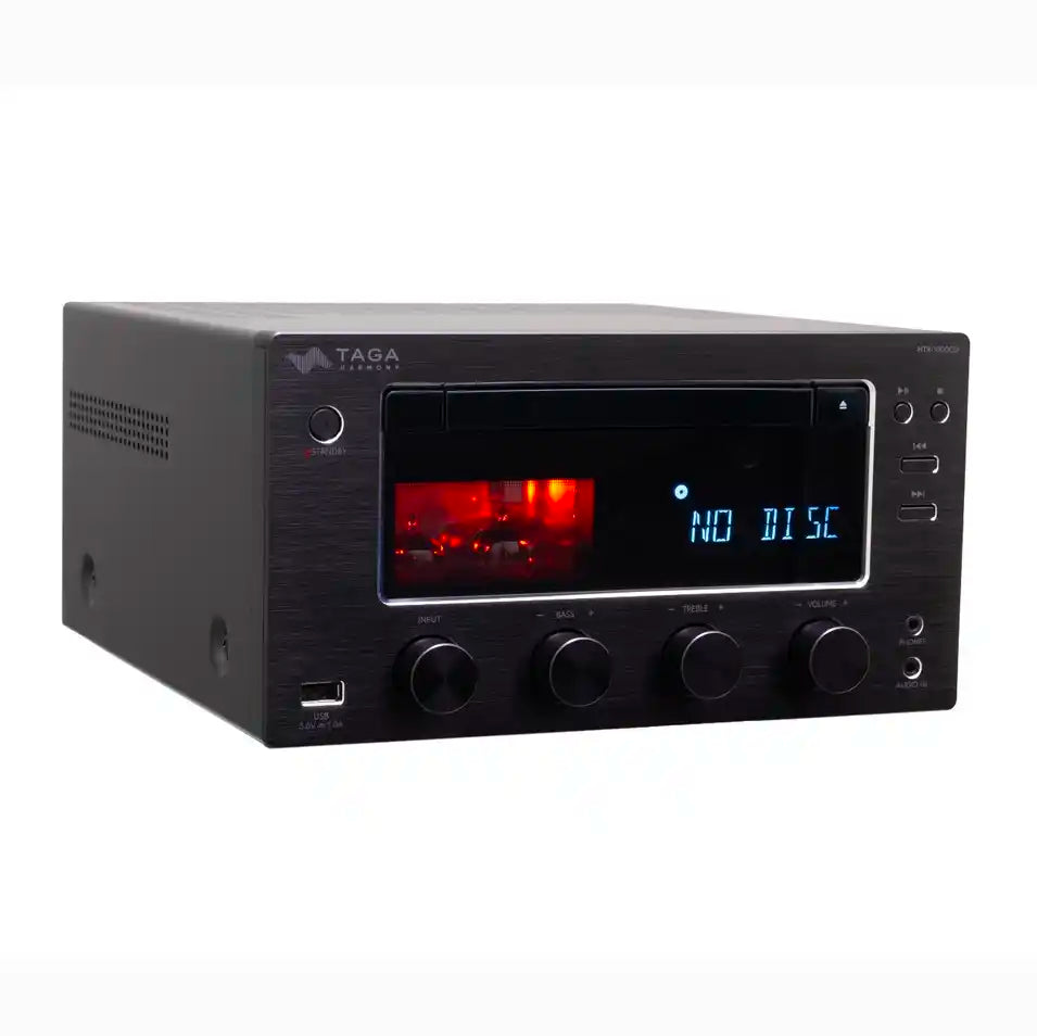 TAGA Harmony HTR-1000CD v.2 Hybrid Stereo DAB+ FM CD Receiver - Black