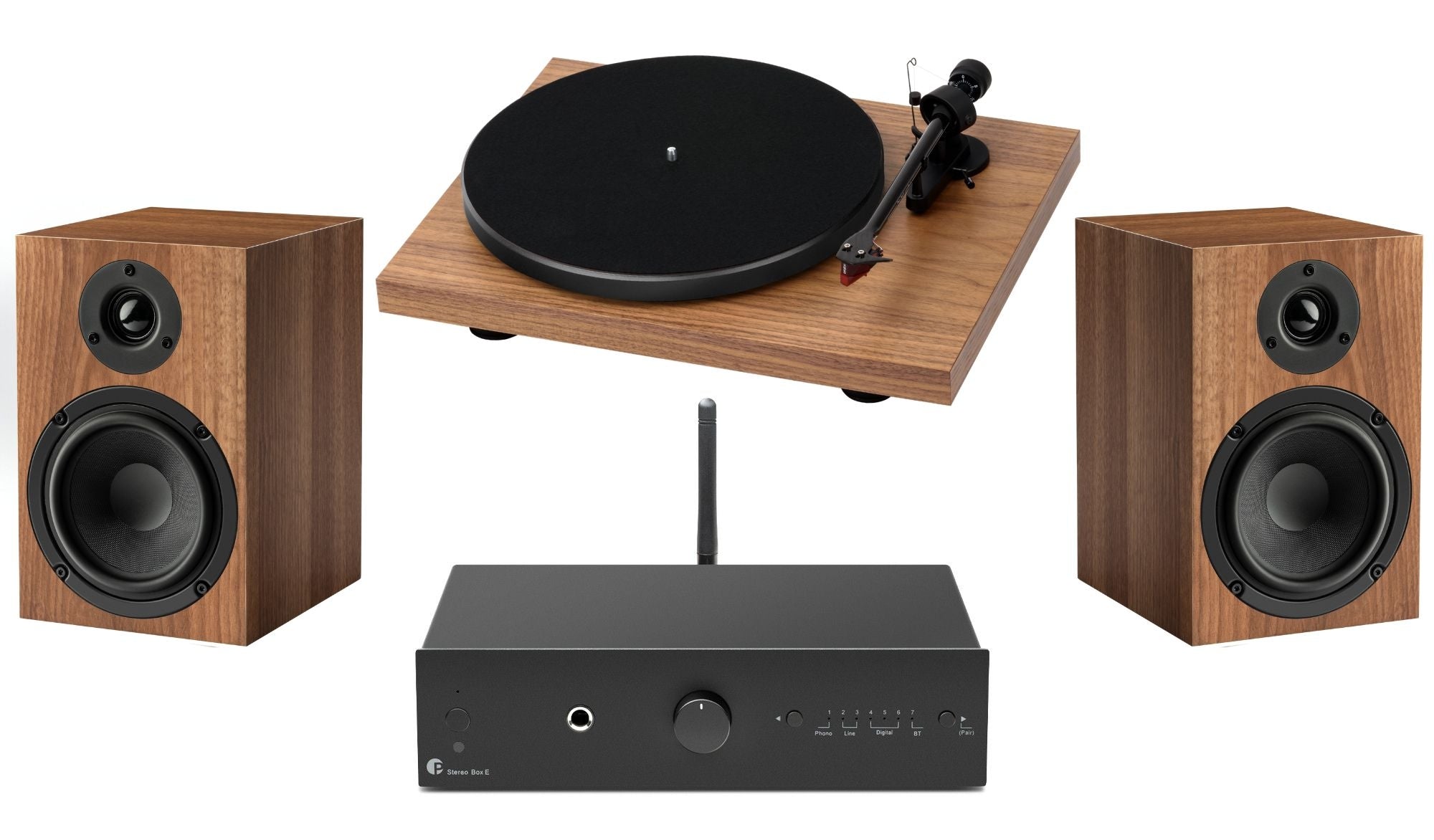 Pro-Ject Debut Carbon CLASSIC / Stereo Box E / Speaker Box 5 E System - Black