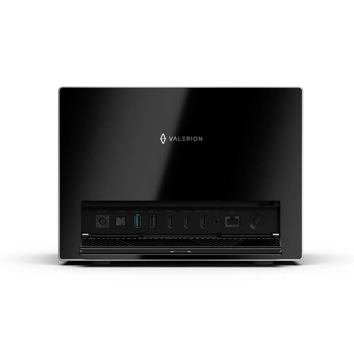 Valerion VisionMaster Max projector rear HDMI and audio connections