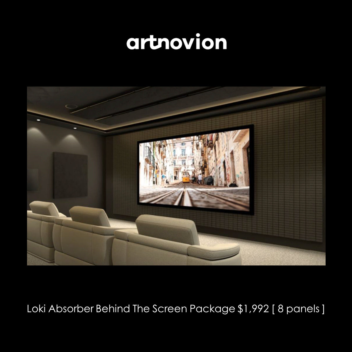 Artnovion Loki Absorber Behind the Screen Acoustic Panels Package - The Audio Experts