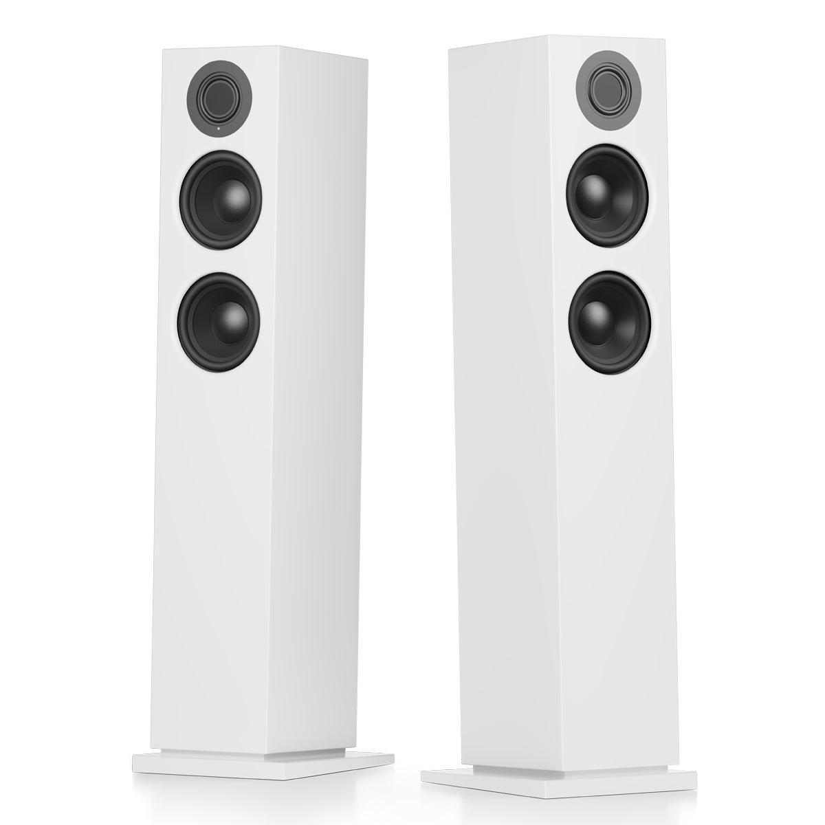 Audio Pro A48 Active Tower Speakers - White - The Audio Experts