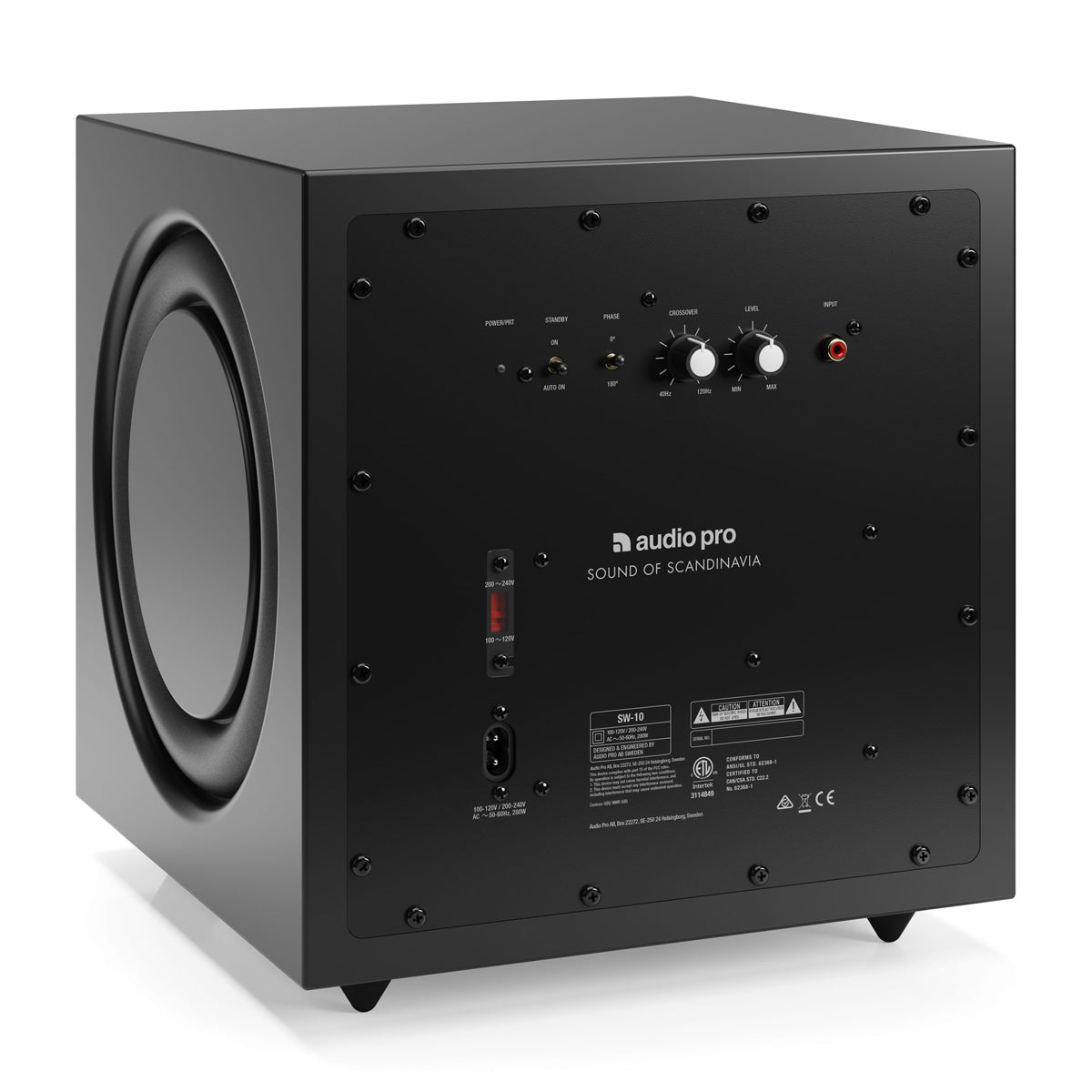 Audio Pro SW10 10" Power Subwoofer - Black - The Audio Experts