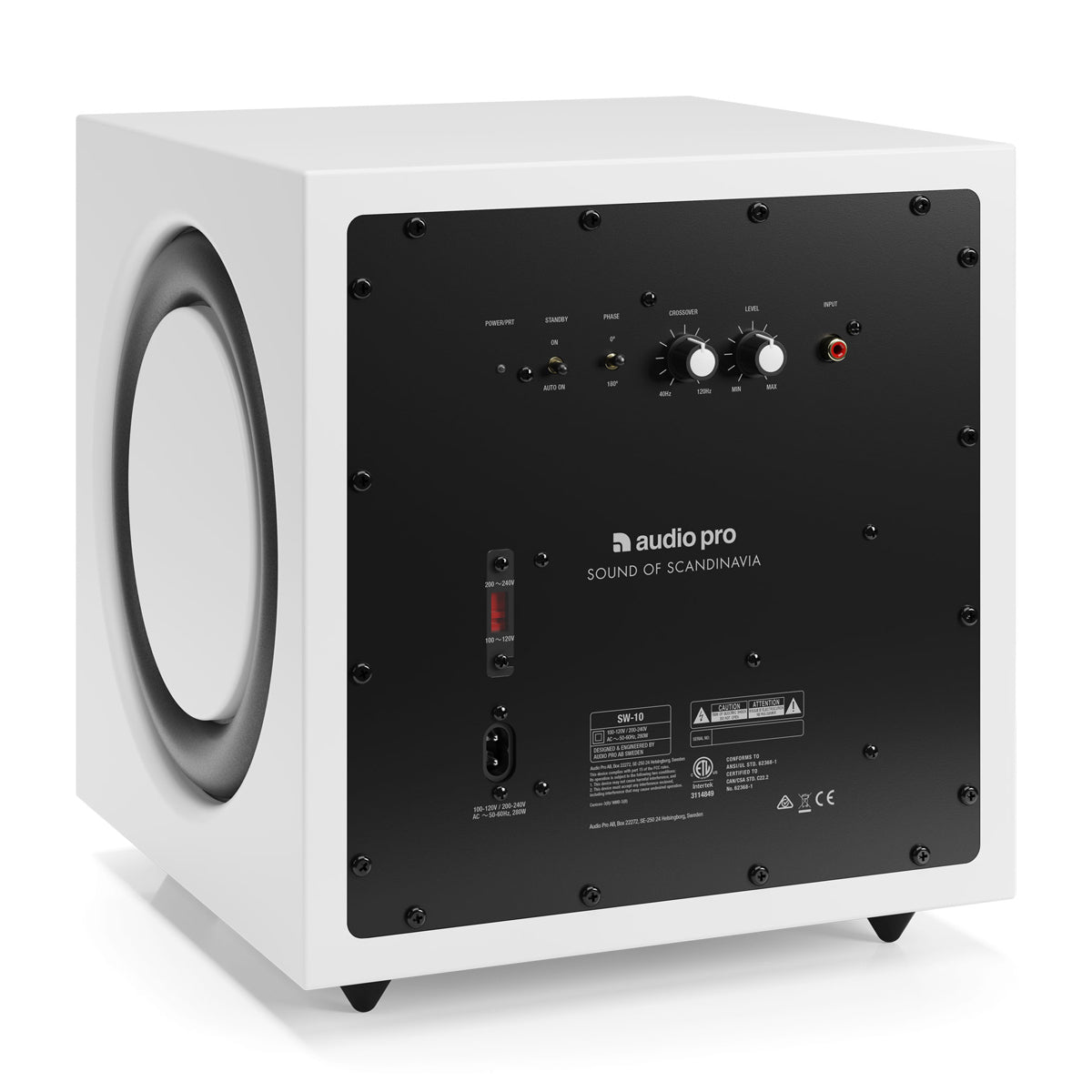 Audio Pro SW10 10" Power Subwoofer - White - The Audio Experts