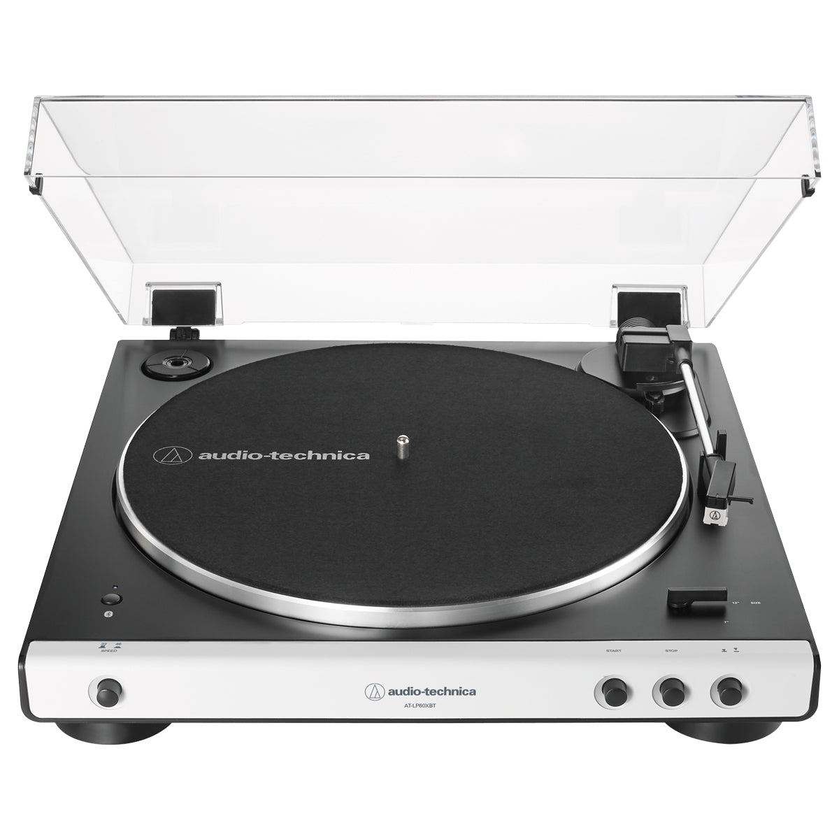 Audio Technica AT-LP60xBT BT Belt-Drive Turntable with preamp - White - The Audio Experts