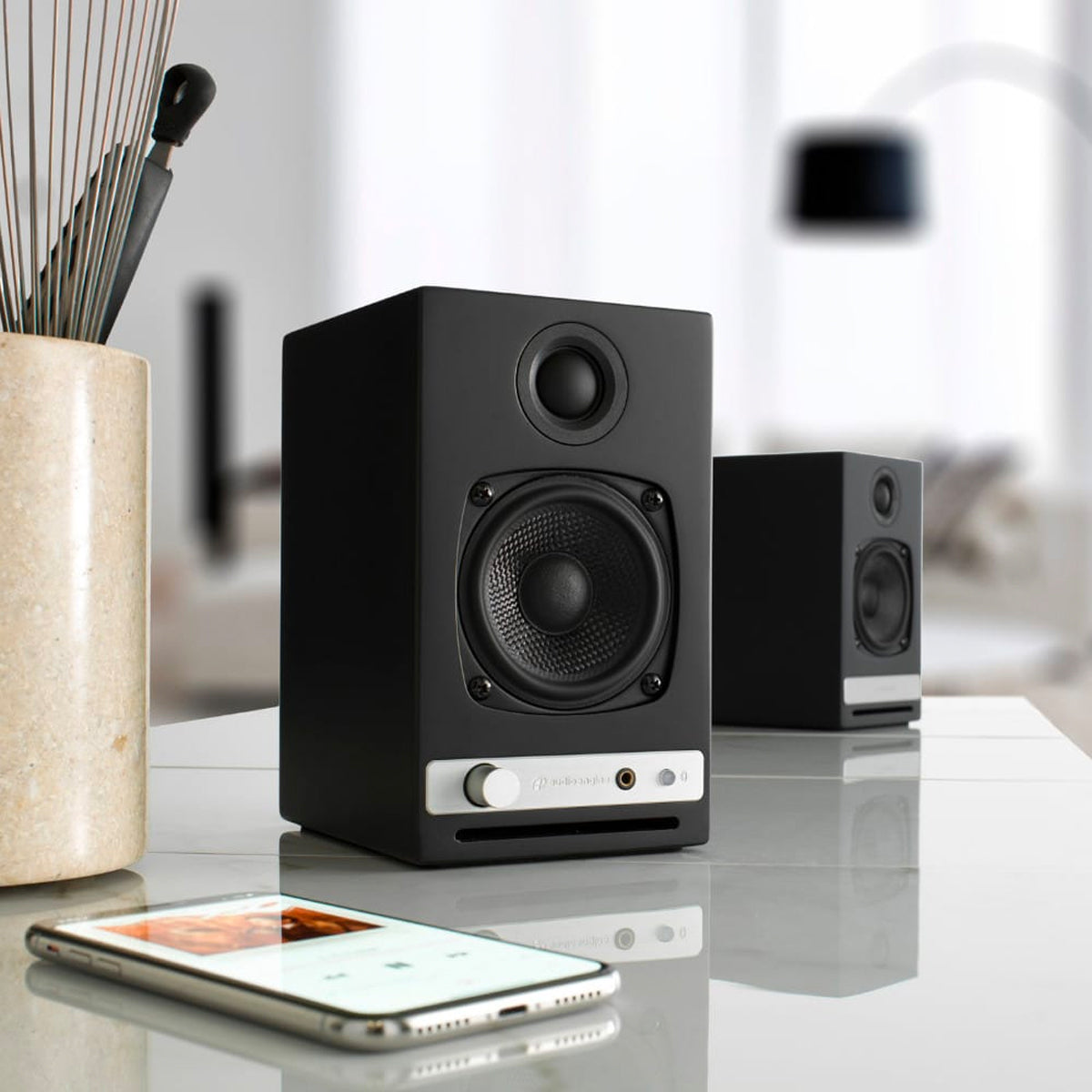 Audioengine HD3 Active Wireless Speakers - Satin Black - The Audio Experts