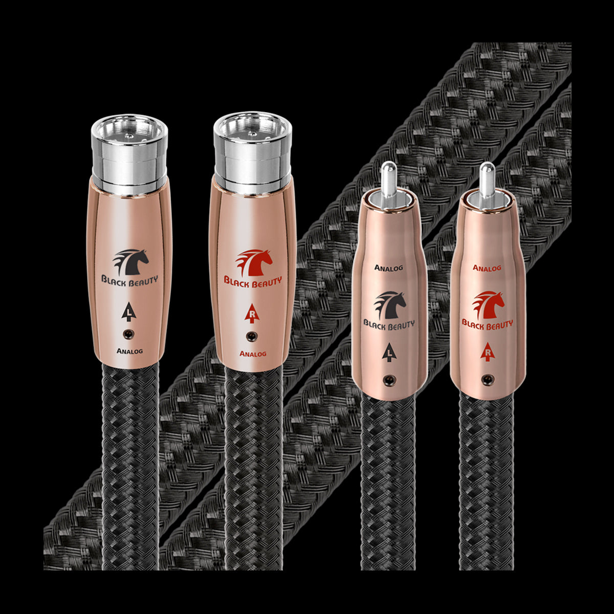 Audioquest RCA/XLR Interconnect Cable | BLACK BEAUTY